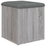 Casa si Gradina - Mobilier - Canapele si coltare - Banchete - Banca de depozitare, gri sonoma, 42x42x45 cm, lemn prelucrat - Infinity.ro