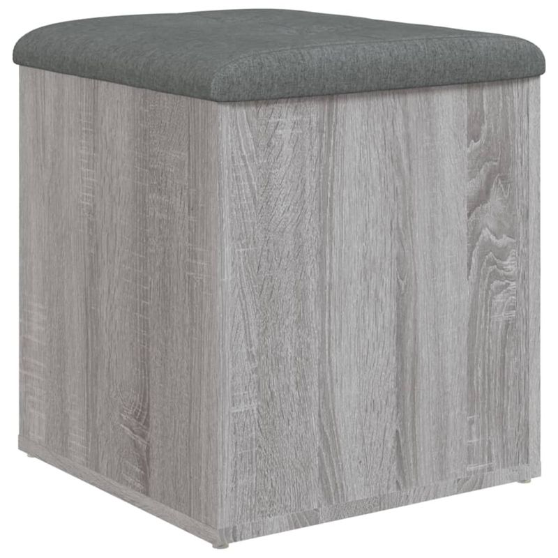 Casa si Gradina - Mobilier - Canapele si coltare - Banchete - Banca de depozitare, gri sonoma, 42x42x45 cm, lemn prelucrat - Infinity.ro