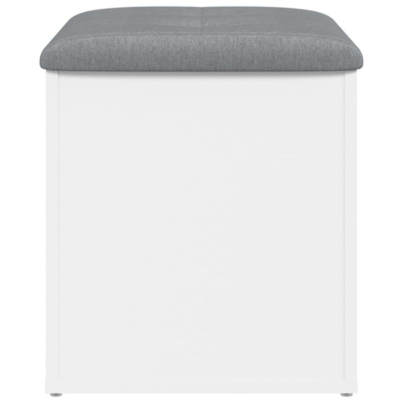 Casa si Gradina - Mobilier - Canapele si coltare - Banchete - Banca de depozitare, alb, 42x42x45 cm, lemn prelucrat - Infinity.ro