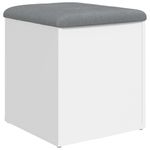 Casa si Gradina - Mobilier - Canapele si coltare - Banchete - Banca de depozitare, alb, 42x42x45 cm, lemn prelucrat - Infinity.ro