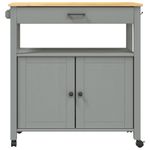 Casa si Gradina - Bucatarie si vesela - Ustensile bucatarie - Cosuri servire - Carucior de bucatarie „MONZA”, 84x40x90 cm, lemn masiv de pin - Infinity.ro