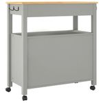 Casa si Gradina - Bucatarie si vesela - Ustensile bucatarie - Cosuri servire - Carucior de bucatarie „MONZA”, 84x40x90 cm, lemn masiv de pin - Infinity.ro