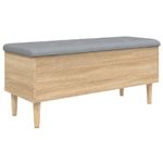 Casa si Gradina - Mobilier - Canapele si coltare - Banchete - Banca de depozitare stejar sonoma, 102x42x46 cm, lemn prelucrat - Infinity.ro