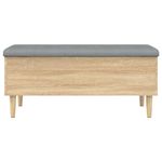 Casa si Gradina - Mobilier - Canapele si coltare - Banchete - Banca de depozitare stejar sonoma, 102x42x46 cm, lemn prelucrat - Infinity.ro