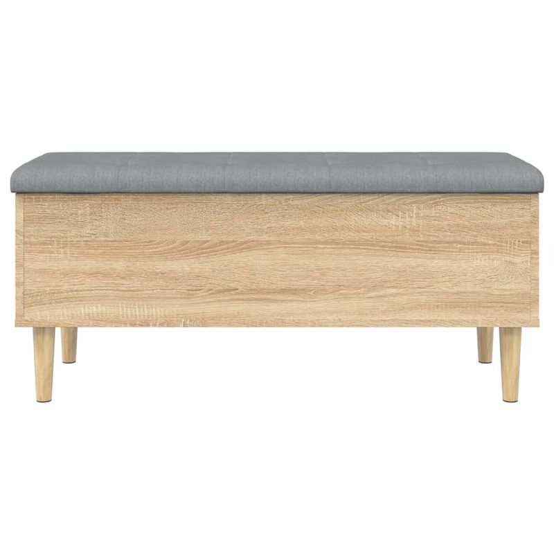 Casa si Gradina - Mobilier - Canapele si coltare - Banchete - Banca de depozitare stejar sonoma, 102x42x46 cm, lemn prelucrat - Infinity.ro