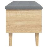 Casa si Gradina - Mobilier - Canapele si coltare - Banchete - Banca de depozitare stejar sonoma, 102x42x46 cm, lemn prelucrat - Infinity.ro