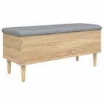 Casa si Gradina - Mobilier - Canapele si coltare - Banchete - Banca de depozitare stejar sonoma, 102x42x46 cm, lemn prelucrat - Infinity.ro