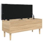 Casa si Gradina - Mobilier - Canapele si coltare - Banchete - Banca de depozitare stejar sonoma, 102x42x46 cm, lemn prelucrat - Infinity.ro