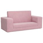 Casa si Gradina - Mobilier - Mobilier copii - Mobilier camera copiilor - Canapea extensibila pentru copii cu 2 locuri, roz, plus moale - Infinity.ro