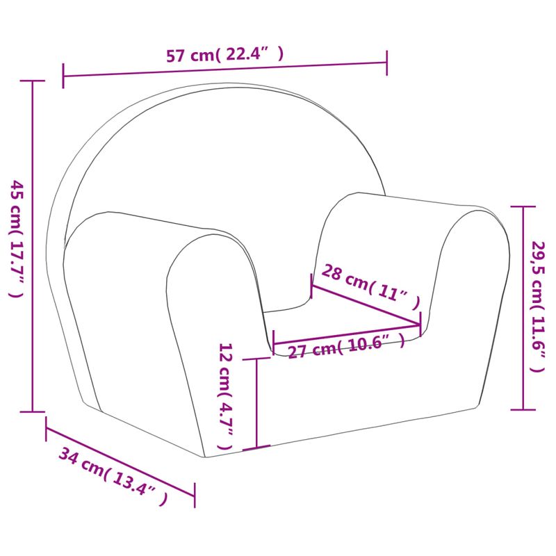 Casa si Gradina - Mobilier - Mobilier copii - Mobilier camera copiilor - Canapea pentru copii, roz, plus moale - Infinity.ro