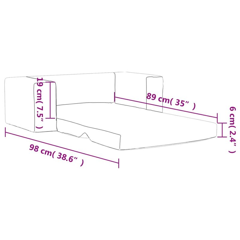 Casa si Gradina - Mobilier - Mobilier copii - Mobilier camera copiilor - Canapea extensibila pentru copii cu 2 locuri, roz, plus moale - Infinity.ro