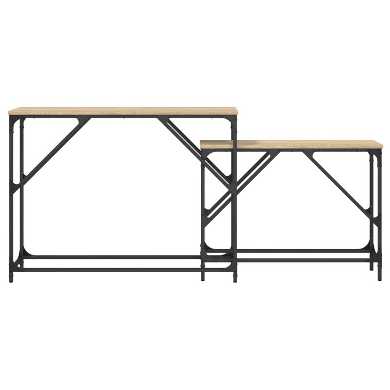 Casa si Gradina - Mobilier - Mese si birouri - Mese living - Mese console suprapuse, 2 buc, stejar sonoma, lemn prelucrat - Infinity.ro