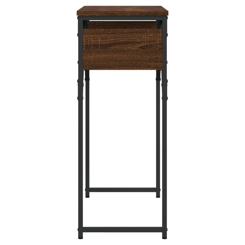 Casa si Gradina - Mobilier - Comode si corpuri - Console - Masuta consola cu raft stejar maro 75x30x75 cm lemn prelucrat - Infinity.ro