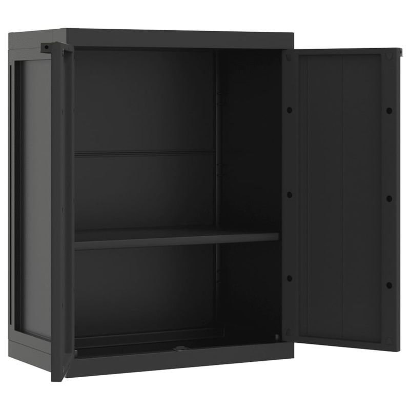Casa si Gradina - Mobilier - Dulapuri si sifoniere - Dulapuri - Dulap depozitare de exterior, negru, 65x37x85 cm, PP - Infinity.ro