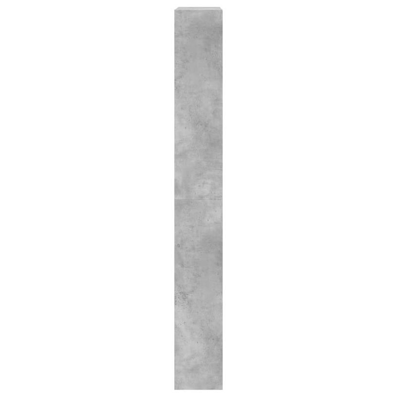 Casa si Gradina - Mobilier - Organizare si depozitare - Organizator incaltaminte - Dulap de pantofi 4 sertare rabatabile, gri beton, 80x21x163,5cm - Infinity.ro