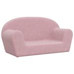 Casa si Gradina - Mobilier - Mobilier copii - Mobilier camera copiilor - Canapea pentru copii cu 2 locuri, roz, plus moale - Infinity.ro