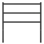 Casa si Gradina - Mobilier - Paturi si accesorii - Accesorii paturi - Tablie de pat metalica, negru, 90 cm - Infinity.ro