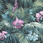 Casa si Gradina - Decoratiuni - Tapet - Noordwand Tapet „Tropical Flowers”, verde - Infinity.ro