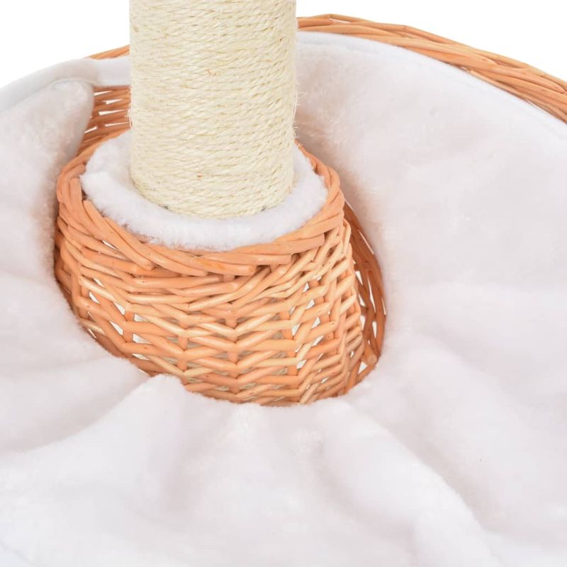 Petshop - Accesorii petshop - Jucarii animale - Ansambluri de joaca - Ansamblu pentru pisici stalp funie sisal natural lemn salcie - Infinity.ro