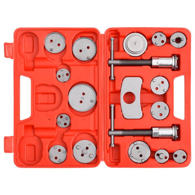 Auto si Moto - Reparatii si depanare - Scule auto - Scule si truse auto - Trusa de scule pentru calibrare disc de frana, 18 piese - Infinity.ro
