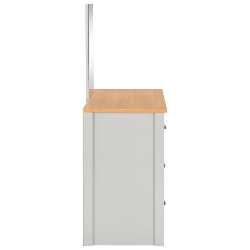 Casa si Gradina - Mobilier - Comode si corpuri - Masute de toaleta - Masa de toaleta cu oglinda si taburet, gri, 104x45x131 cm - Infinity.ro