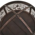 Casa si Gradina - Termice - Sobe, Seminee si accesorii - Seminee - Vatra de foc rustica, cu vatrai, 67,5 cm, otel, XXL - Infinity.ro