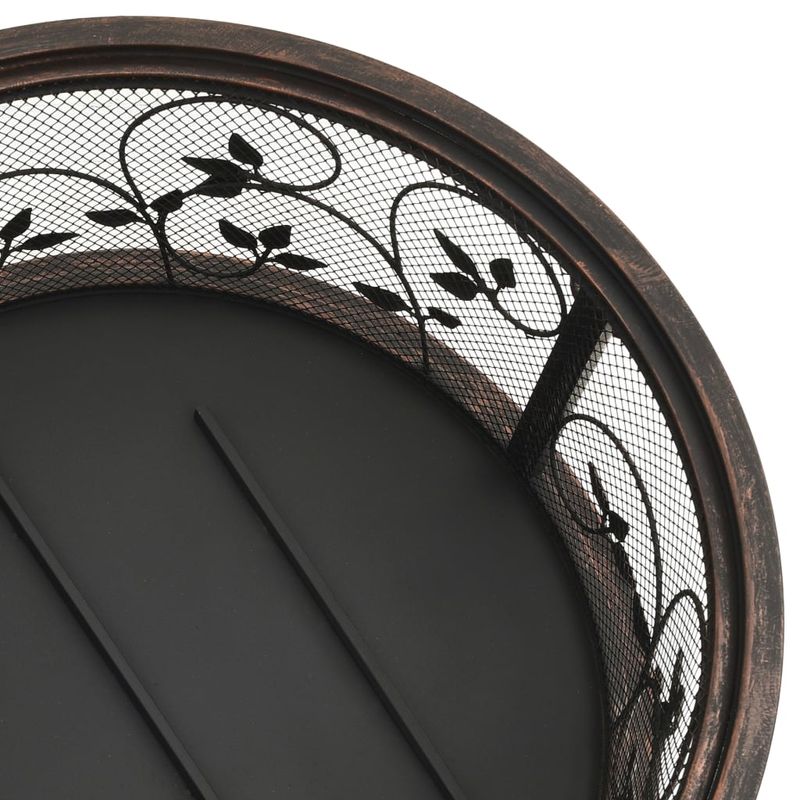 Casa si Gradina - Termice - Sobe, Seminee si accesorii - Seminee - Vatra de foc rustica, cu vatrai, 67,5 cm, otel, XXL - Infinity.ro