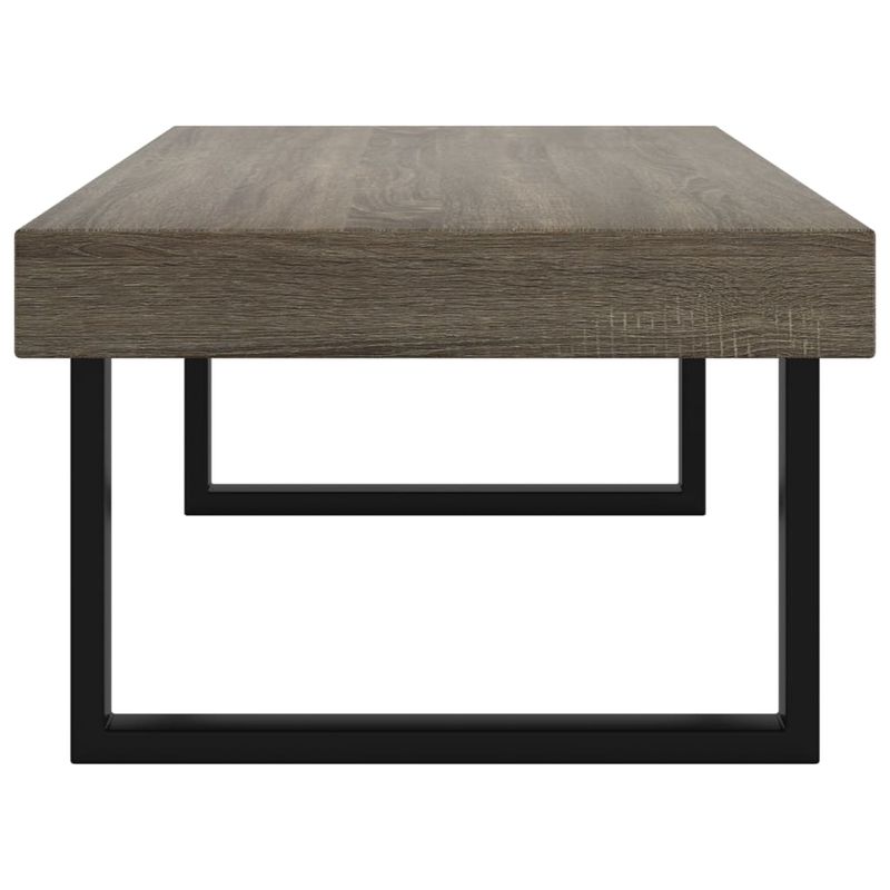 Casa si Gradina - Mobilier - Mese si birouri - Masute de cafea - Masuta de cafea, gri si negru, 120x60x40 cm, MDF si fier - Infinity.ro