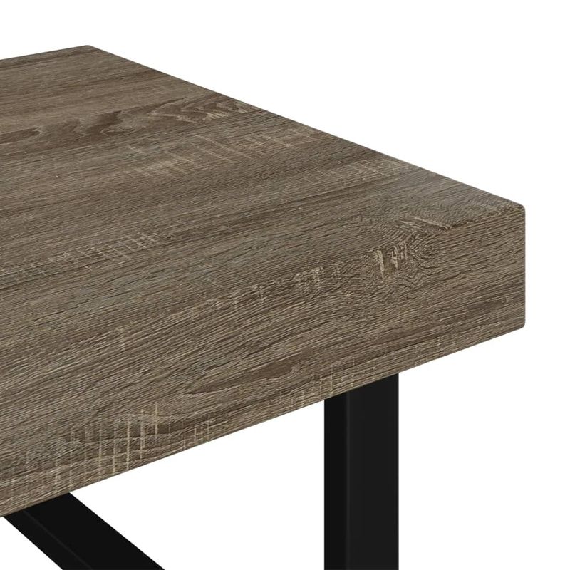 Casa si Gradina - Mobilier - Mese si birouri - Masute de cafea - Masuta de cafea, gri si negru, 120x60x40 cm, MDF si fier - Infinity.ro