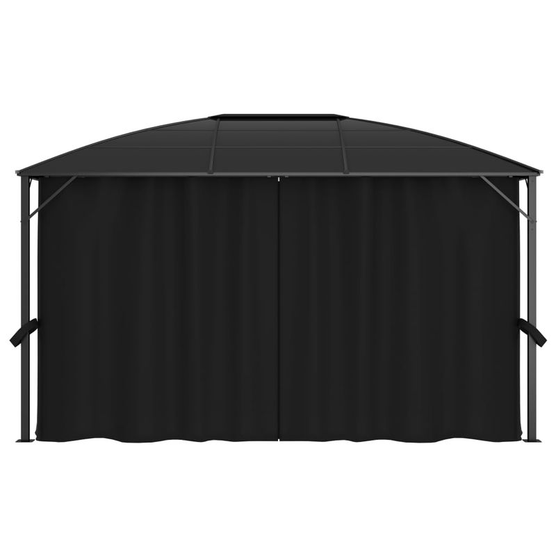 Casa si Gradina - Gradina si terasa - Umbrele si pavilioane - Pavilioane - Pavilion cu perdele, antracit, 400 x 300 x 265 cm - Infinity.ro