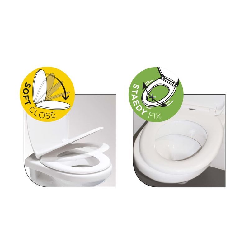 Casa si Gradina/Sanitare/Obiecte sanitare/Vase de toaleta - Tiger Capac WC Comfort Care extra inalt - Infinity.ro