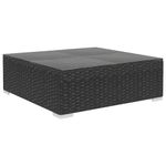 Casa si Gradina - Gradina si terasa - Mobilier exterior - Seturi mobila gradina - Set mobilier de gradina cu perne, 7 piese, negru, poliratan - Infinity.ro