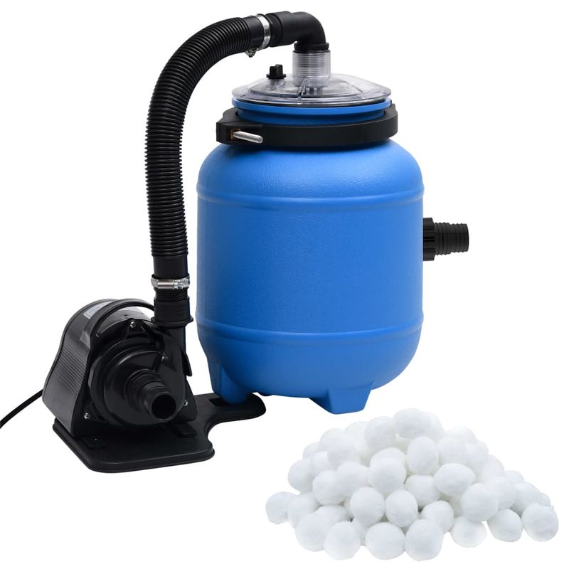 Casa si Gradina/Constructii/Scari si accesorii interioare/Alte accesorii pentru piscine - Pompa de filtrare pentru piscina, negru si albastru, 4 m³/h - Infinity.ro