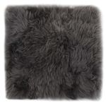 Casa si Gradina - Textile si covoare - Perne si pilote - Perne decorative - Invelisuri scaun 2 buc. gri deschis 40x40cm piele oaie naturala - Infinity.ro
