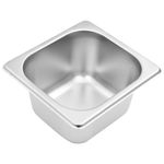 Casa si Gradina - Bucatarie si vesela - Vesela si tacamuri - Vesela pentru servire - Recipient Gastronorm cu 4 sectiuni GN 1/6 otel inoxidabil, mărime 40x34x25 cm - Infinity.ro