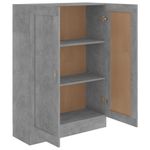 Casa si Gradina - Mobilier - Biblioteci si rafturi - Biblioteci - Biblioteca, gri beton, 82,5 x 30,5 x 115 cm, PAL - Infinity.ro