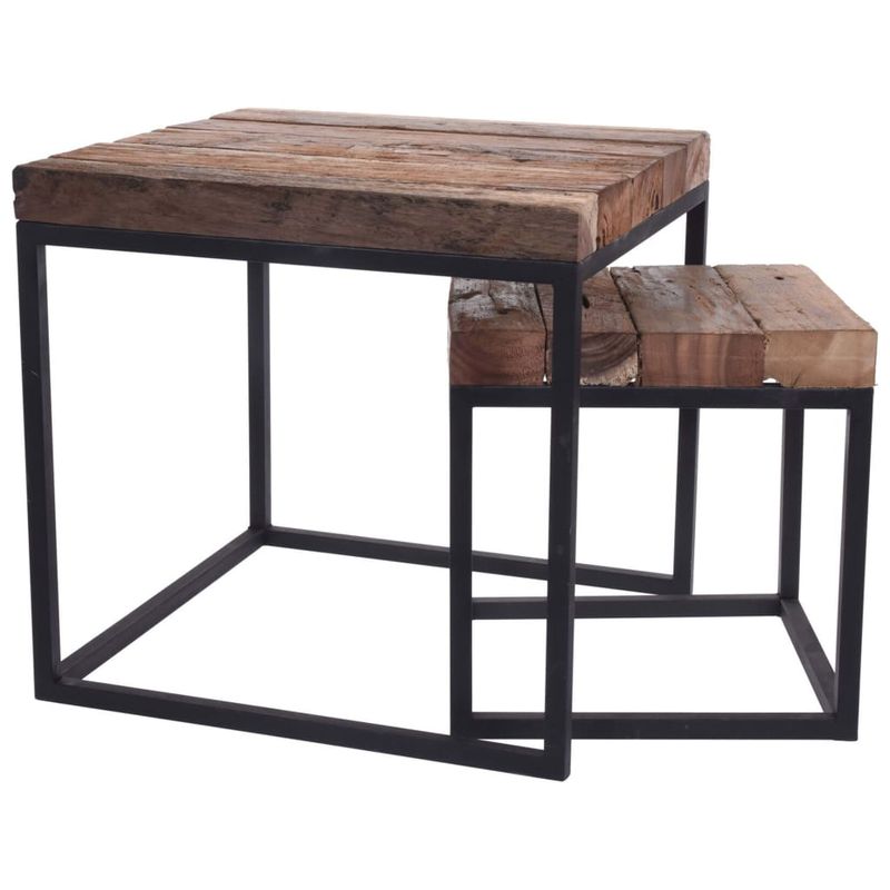 Casa si Gradina - Mobilier - Mese si birouri - Mese living - H S Collection Set masute laterale, 2 buc., tec - Infinity.ro