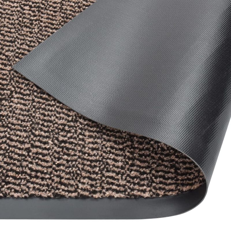 Casa si Gradina - Textile si covoare - Covoare - Covorase intrare - Covoras de intrare cu smocuri, maro inchis, 60x150 cm - Infinity.ro