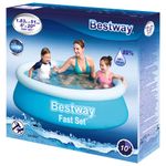 Casa si Gradina - Gradina si terasa - Piscine si accesorii - Piscine - Bestway Piscina gonflabila Fast Set, albastru, 183x51 cm, rotunda - Infinity.ro