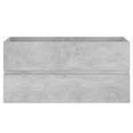 Casa si Gradina - Mobilier - Mobilier baie - Comode baie - Dulap cu chiuveta incorporata, gri beton, lemn prelucrat, model cu robinet și scurgere, mărime 90x38.5x45 cm - Infinity.ro
