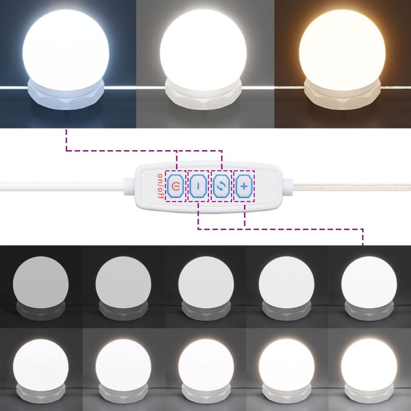 Casa si Gradina - Mobilier - Mobilier baie - Comode baie - Dulap cu oglinda si LED, alb, 76x15x55 cm - Infinity.ro