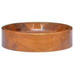 Casa si Gradina - Sanitare - Lavoar baie si accesorii - Lavoare si piedestale - Chiuveta, Φ40x10 cm, lemn masiv de tec - Infinity.ro