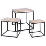 Casa si Gradina - Mobilier - Mese si birouri - Mese living - H S Collection Set masute laterale, 3 buc., tec - Infinity.ro