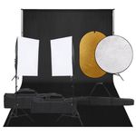 TV, Audio-Video si Foto - Aparate foto si accesorii - Accesorii foto si video - Blitzuri - Kit studio foto cu set de lumini, fundal si reflector - Infinity.ro