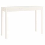 Casa si Gradina - Mobilier - Comode si corpuri - Console - Masa consola, alb, 110x40x75 cm, lemn masiv de pin - Infinity.ro