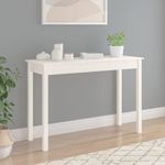 Casa si Gradina - Mobilier - Comode si corpuri - Console - Masa consola, alb, 110x40x75 cm, lemn masiv de pin - Infinity.ro