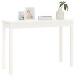 Casa si Gradina - Mobilier - Comode si corpuri - Console - Masa consola, alb, 110x40x75 cm, lemn masiv de pin - Infinity.ro