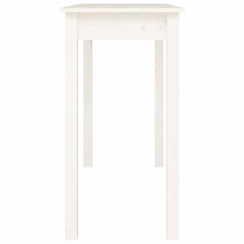 Casa si Gradina - Mobilier - Comode si corpuri - Console - Masa consola, alb, 110x40x75 cm, lemn masiv de pin - Infinity.ro