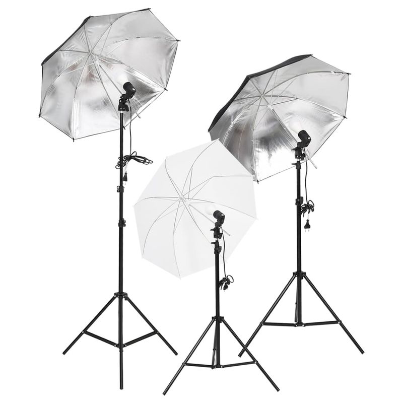 TV, Audio-Video si Foto - Aparate foto si accesorii - Accesorii foto si video - Blitzuri - Set studio foto cu set de lumini, fundal si reflector - Infinity.ro