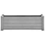 Casa si Gradina - Gradinarit si plante - Plante si ghivece - Ghivece si suporturi - Strat inaltat de gradina, gri piatra, 100x43x35 cm, PP - Infinity.ro